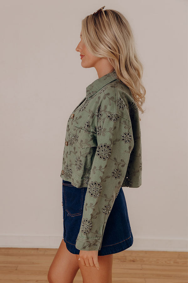 Soho Views Floral Eyelet Jacket Image - 4