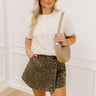 Urban Espresso Pointelle Knit Sweater Top in Cream Image 1
