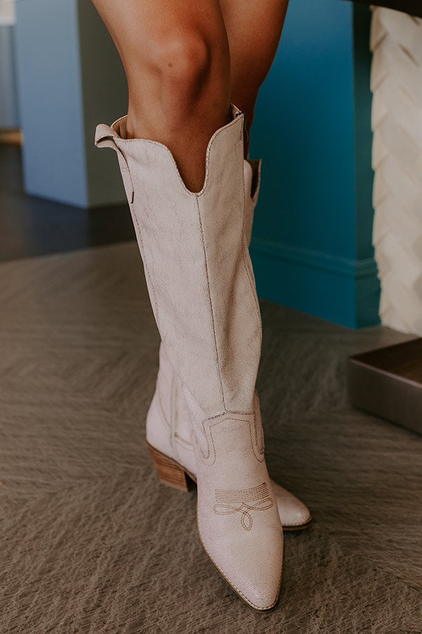 Hats Off Knee High Boot in Natural Image 3