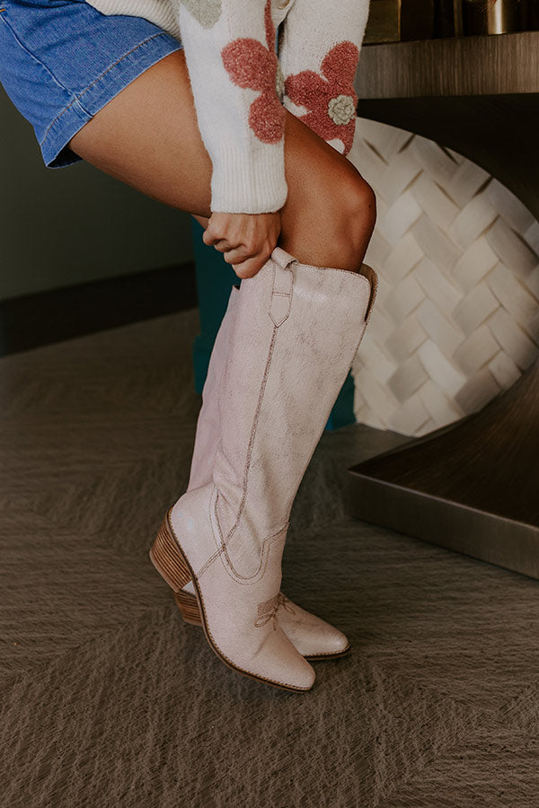 Hats Off Knee High Boot in Natural Image 4