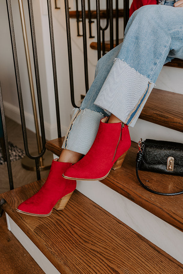 High Standards Faux Suede Bootie Image 1