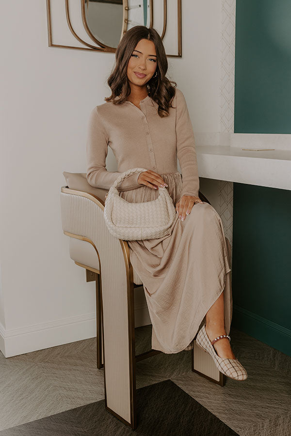 Cafe Charm Knit Midi Dress Image 2