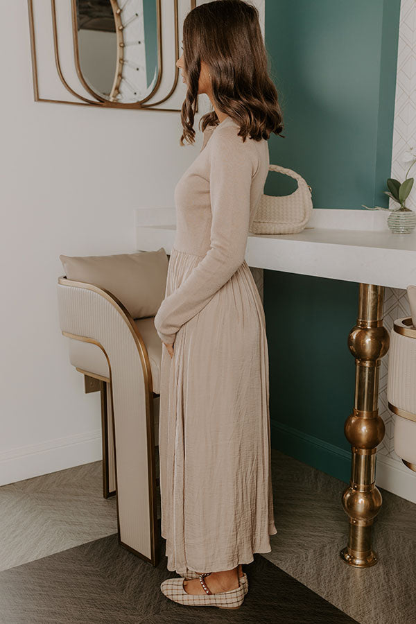 Cafe Charm Knit Midi Dress Image 5