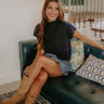 Poetry And Lattes Knit Top in Navy Image 1