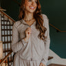 Soft Focus Zip Up Sweater in Mocha Image 1