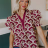 Mulled Wine Hour Floral Top Image 1