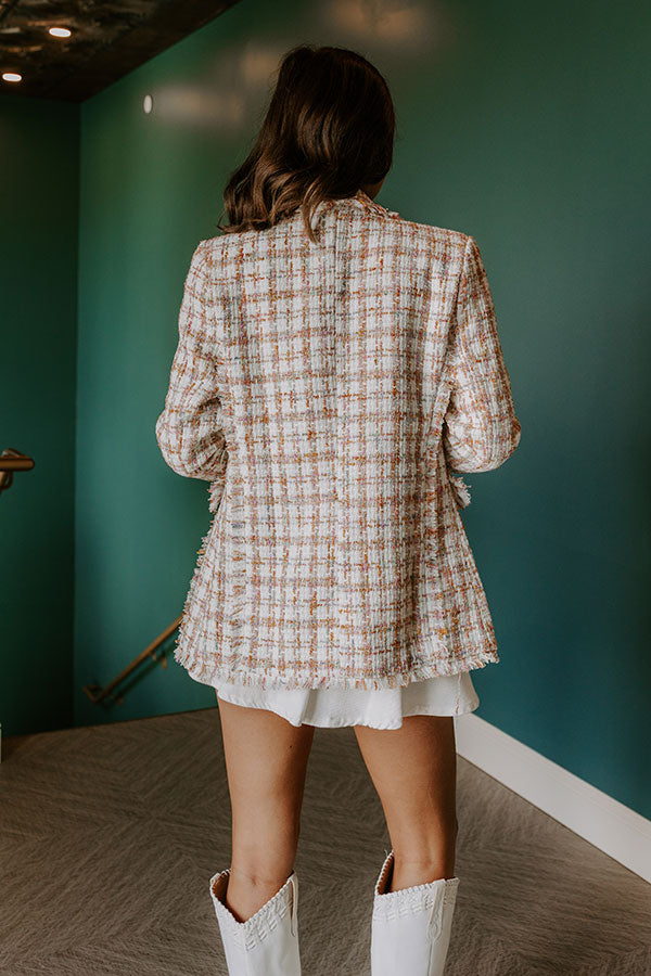 Graceful Smile Tweed Blazer  Image 5