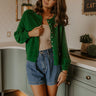 Classic Charm Knit Cardigan in Green Image 1
