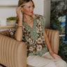 Merlot Whisper Floral Top in Mocha Image 1