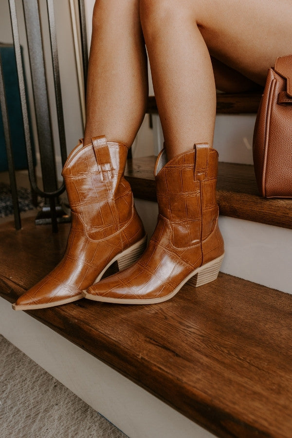 ZouZou Faux Leather Cowboy Boot Image 1