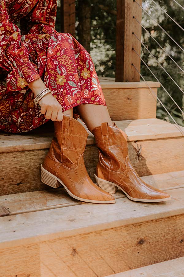 ZouZou Faux Leather Cowboy Boot