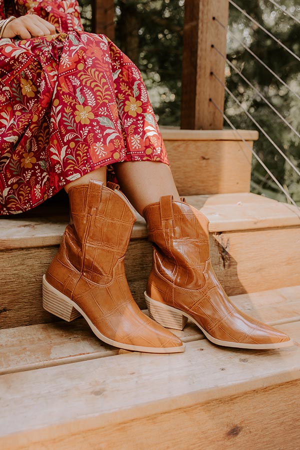 ZouZou Faux Leather Cowboy Boot Image - 2