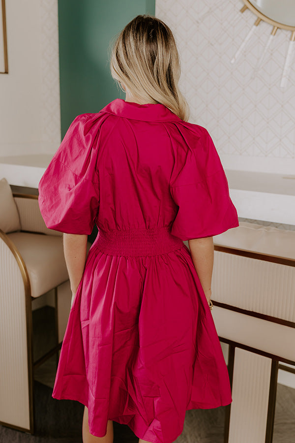 Napa Girls Trip Mini Dress in Berry Image - 4