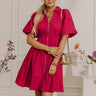 Napa Girls Trip Mini Dress in Berry Image - 1
