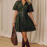 Napa Girls Trip Mini Dress in Hunter Green Image - 1