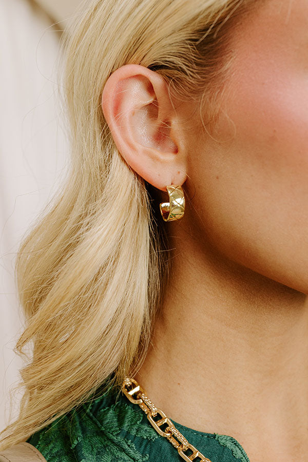 NYC Chic Hoop Earrings Image - 2