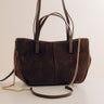 The City Life Faux Suede Tote in Chestnut Image - 1