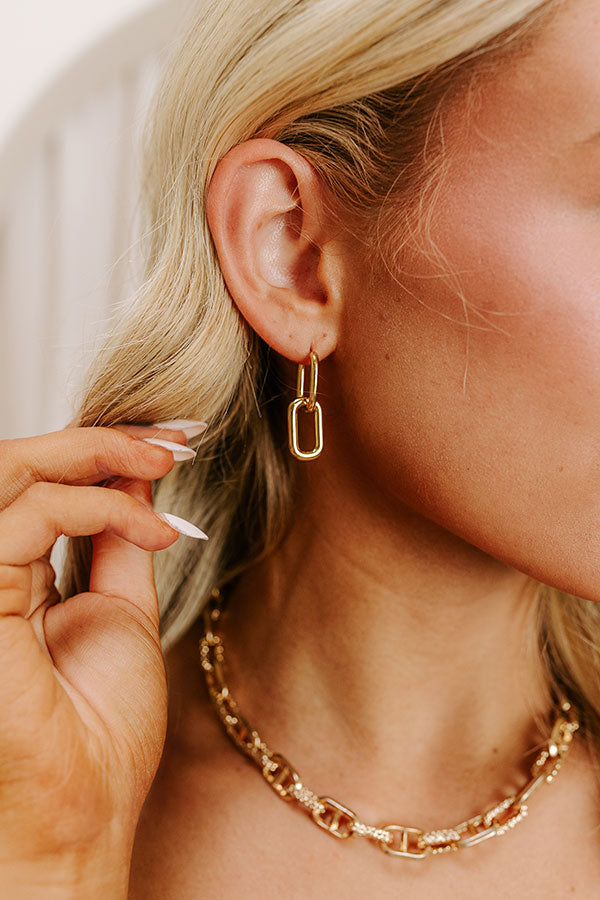 Link Up Earrings Image 1