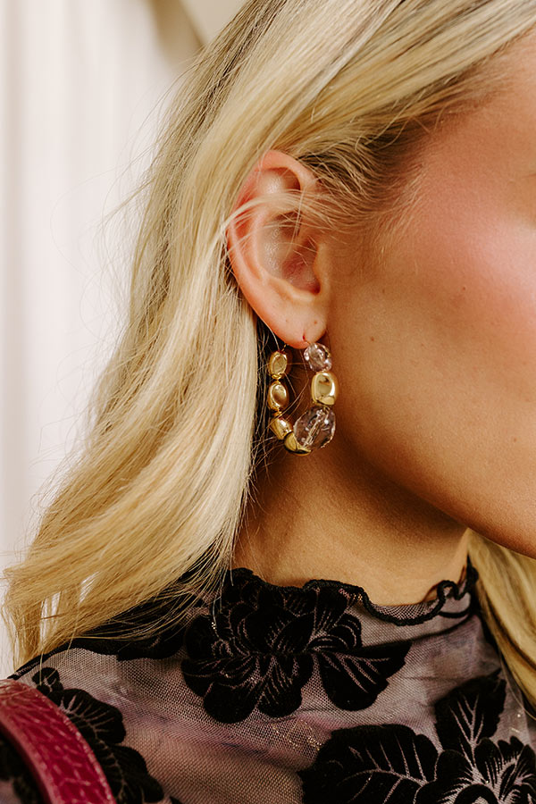 First Class Chic Hoop Earrings Image 1