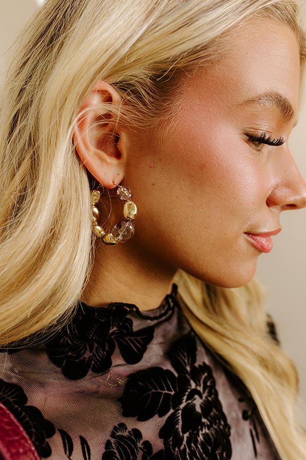 First Class Chic Hoop Earrings Image 2