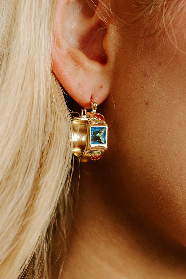 Kind Eyes Hoop Earrings Image 2