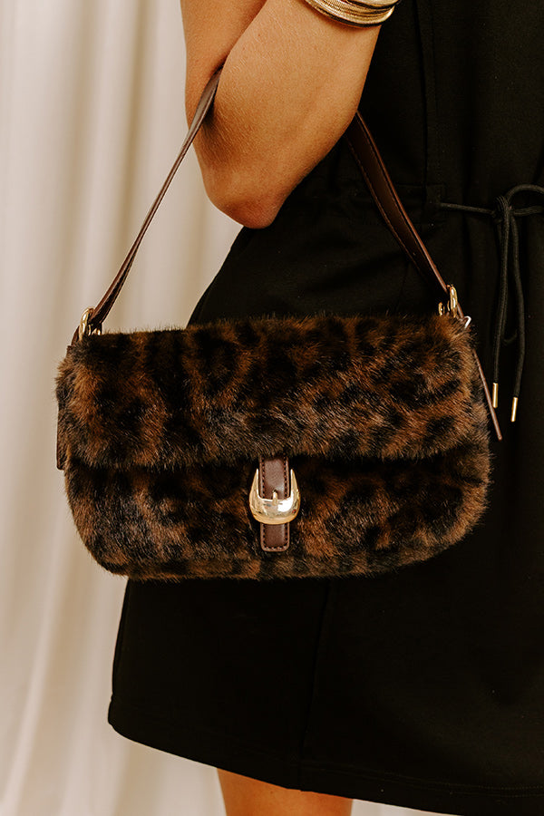 The Gloria Plush Purse in Leopard Image 1
