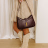 The Judith Faux Leather Purse in Windsor Wine Image 3