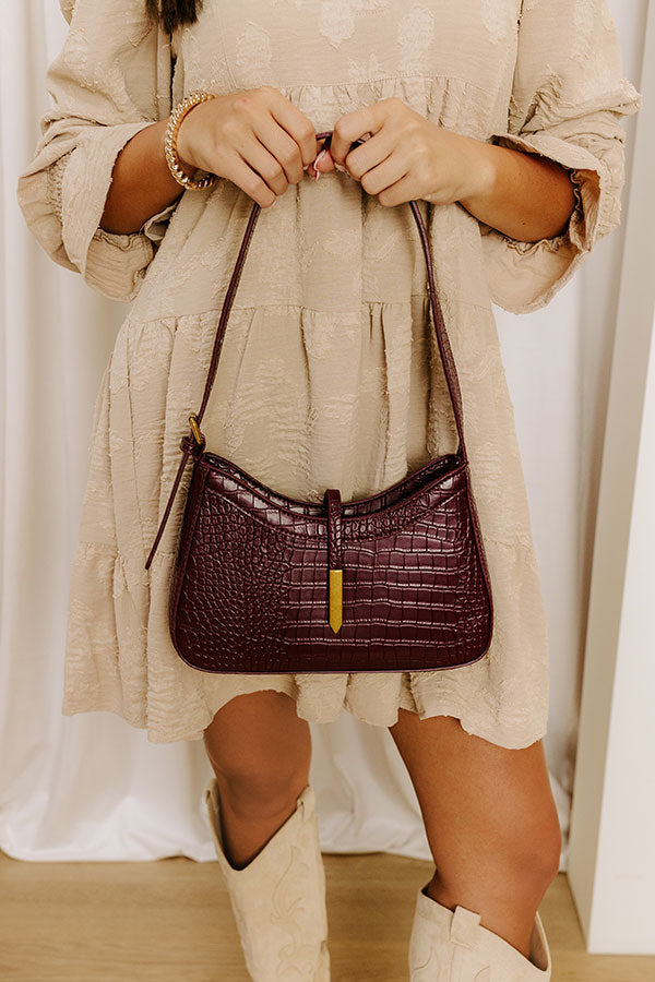 The Judith Faux Leather Purse in Windsor Wine Image 1