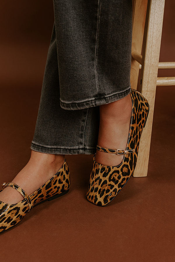 Adele Patent Leopard Flats Image 3