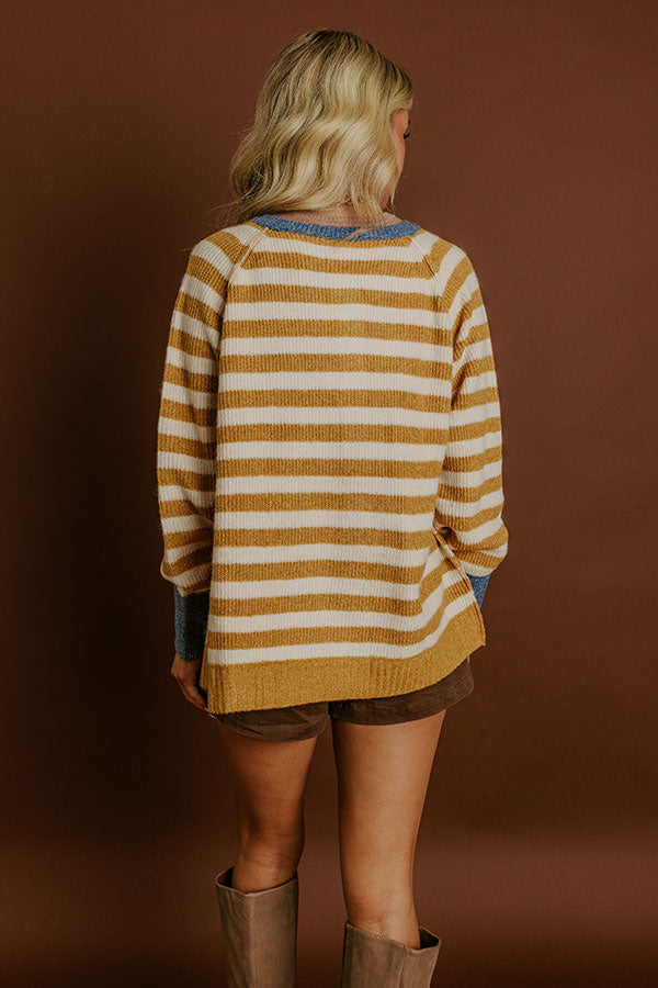 Latte Sippin Stripe Cardigan Image 5