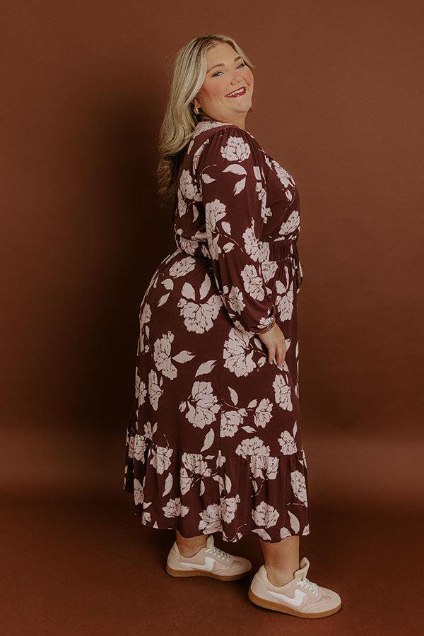 Savannah Weekend Floral Midi Dress Curves Image 4