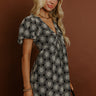 Chic And Charming Floral Embroidered Mini Dress Image - 1