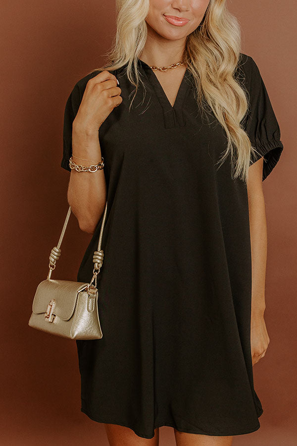 Broadway Muse Mini Dress in Black Image 2