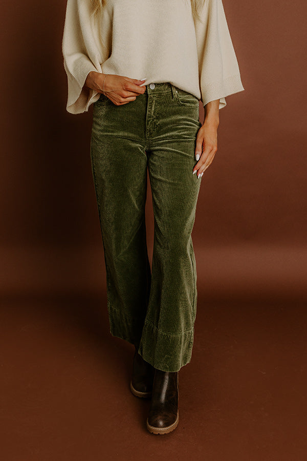RISEN Kinsley High Waist Corduroy Wide Leg Pants Image 4