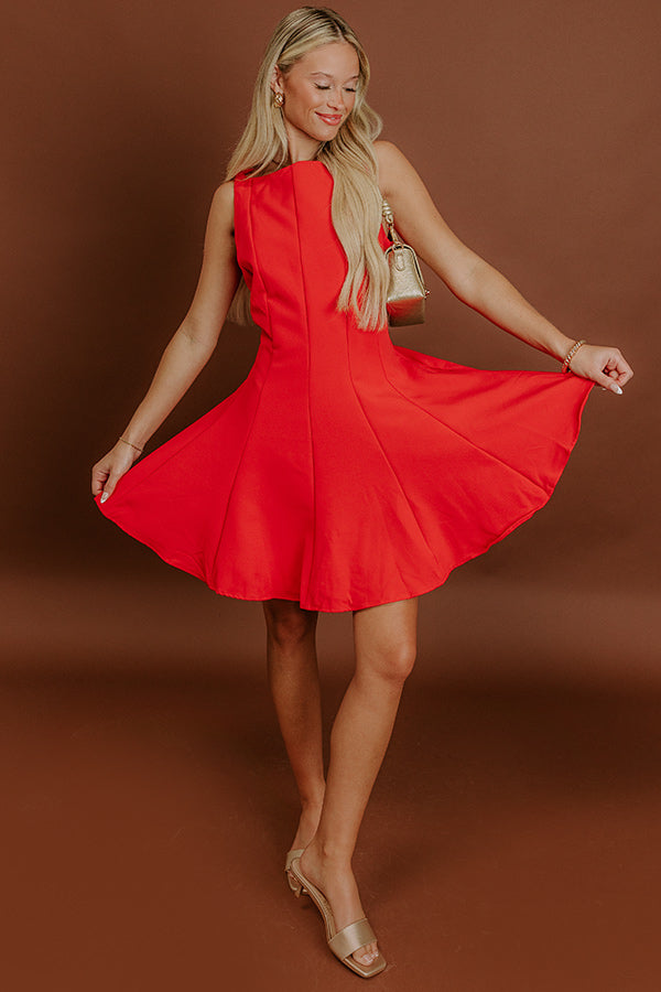 Penthouse Party Mini Dress in Red Image 1