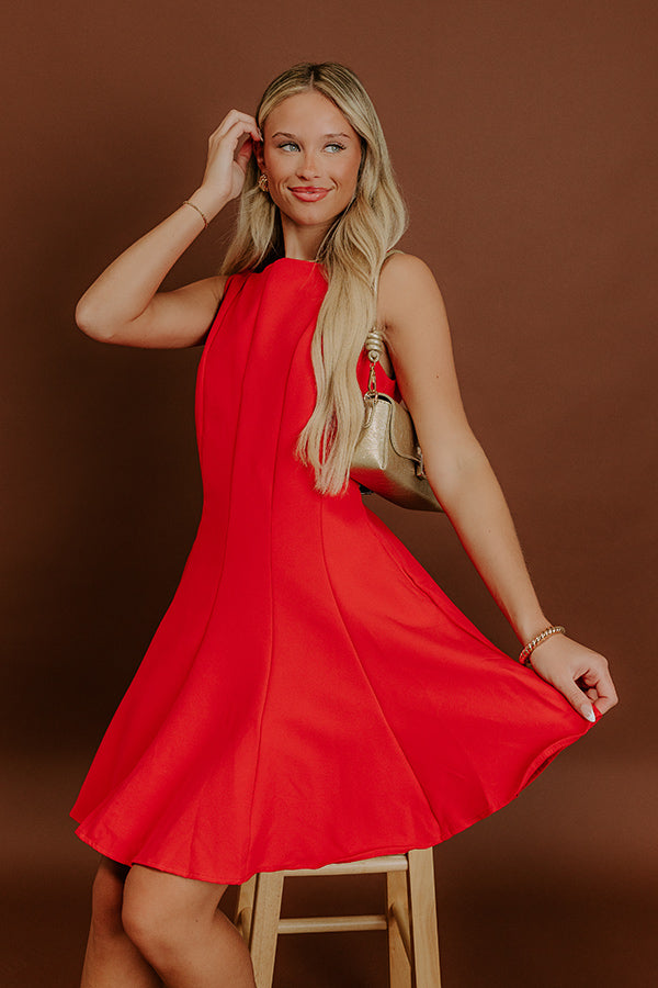 Penthouse Party Mini Dress in Red Image 2