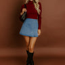 All About Layers Ribbed Top in Wine Image 1