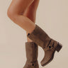Autumn Faux Leather Boot in Espresso Image - 1
