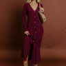 Midtown Views Ribbed Midi Dress Image 1