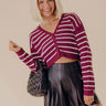 Sweet Stripes Knit Crop Cardigan Image - 1