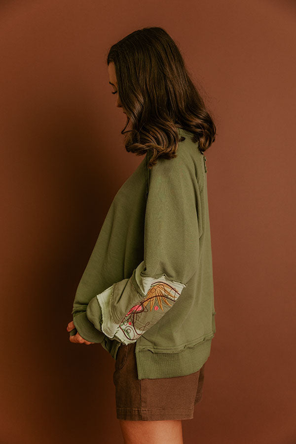 Harvest Moon Embroidered Sweatshirt Image 5