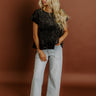 Luxurious Feels Velvet Top in Black Image 1