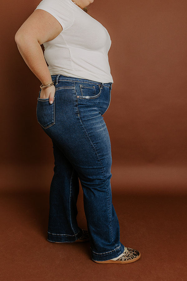 RISEN Ava High Waist Straight Leg Jean Curves Image 3