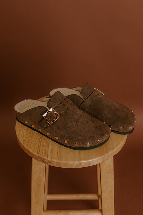 Tori Faux Nubuck Clogs Image 1