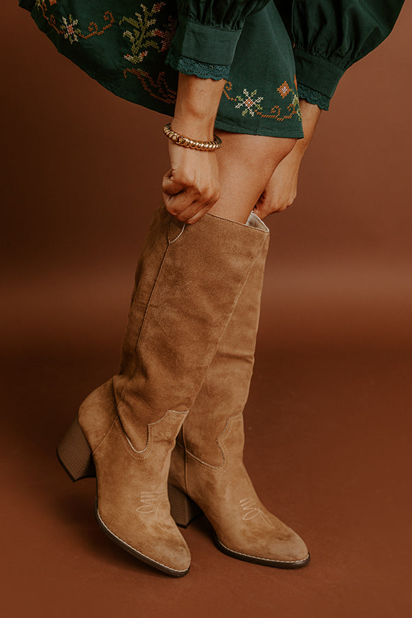 The Roxanne Faux Suede Boot Image 1