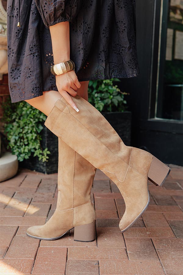 The Roxanne Faux Suede Boot