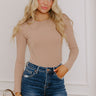 Kind Energy Long Sleeve Tee in Iced Latte Image 1