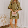 Polished Perfection Satin Mini Dress Image 1