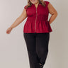 RISEN Ember Midrise Barrel Leg Jean Curves Image - 1