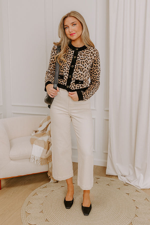 Urban Lifestyle Leopard Knit Cardigan Image 4